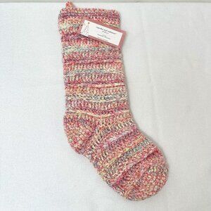 NWT Cupcakes and Cashmere Handknit Stocking Christmas Stocking Fireplace Pastel